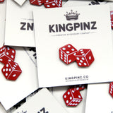 Dice Lapel Pin - Red