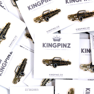 64 Impala Lowrider Lapel Pin - Black