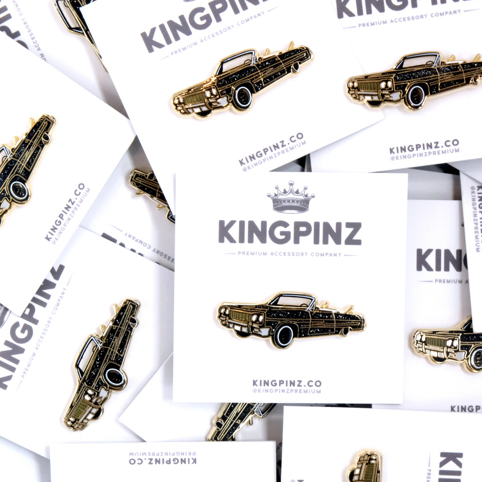 64 Impala Lowrider Lapel Pin - Black