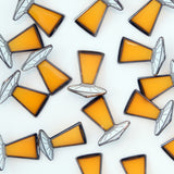 Orange UFO Lapel Pin