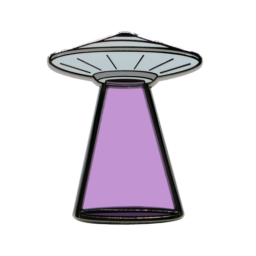 Purple UFO Lapel Pin