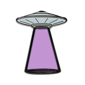 Purple UFO Lapel Pin