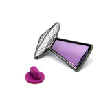 Purple UFO Lapel Pin