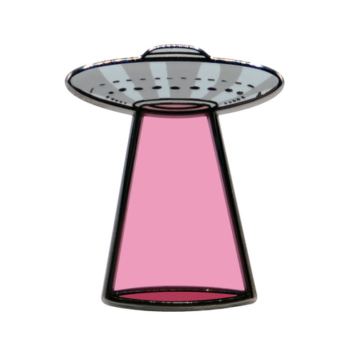 Red UFO Lapel Pin