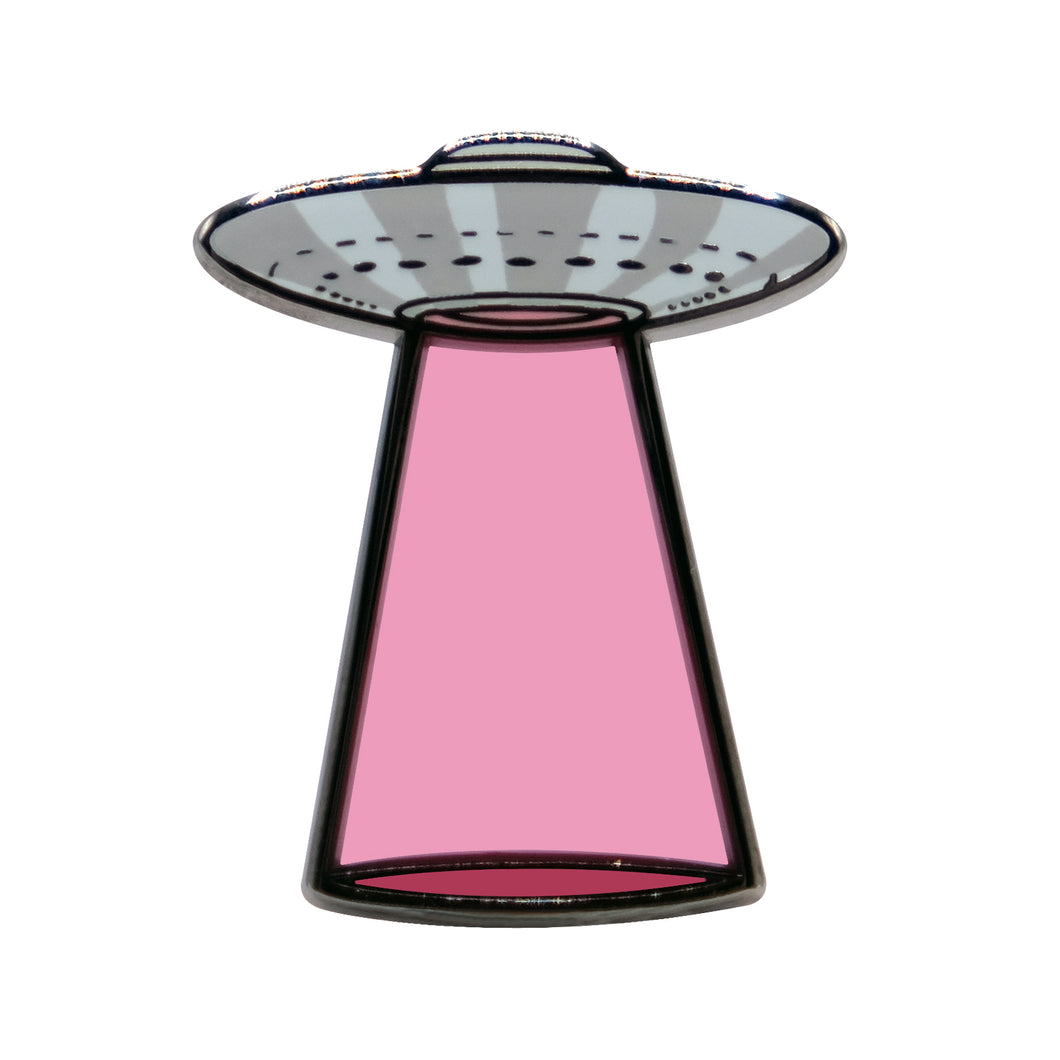 Red UFO Lapel Pin