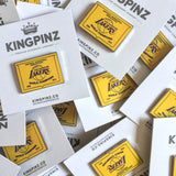 Lakers Championship Banner Lapel Pin.