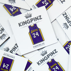Kobe Bryant 24 Lakers Jersey Lapel Pin