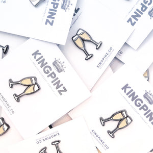 Champagne Toast Lapel Pin