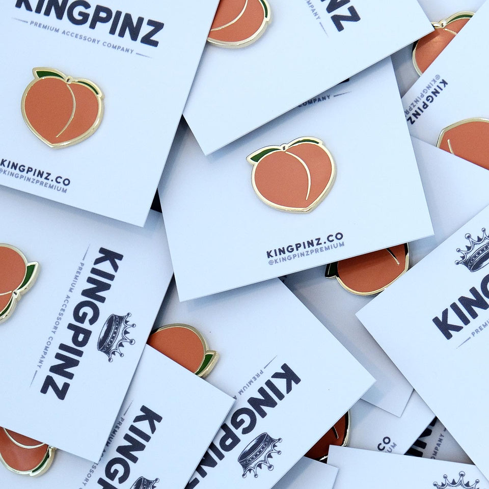 Peach Lapel Pin