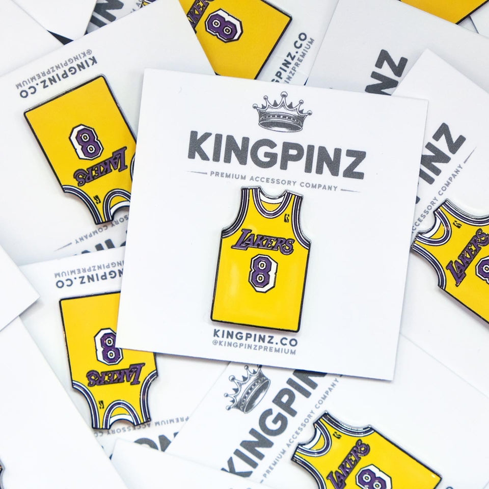 Kobe Bryant 8 Lakers Jersey Lapel Pin