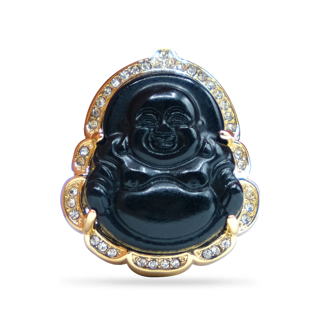 Black Buddha Pin