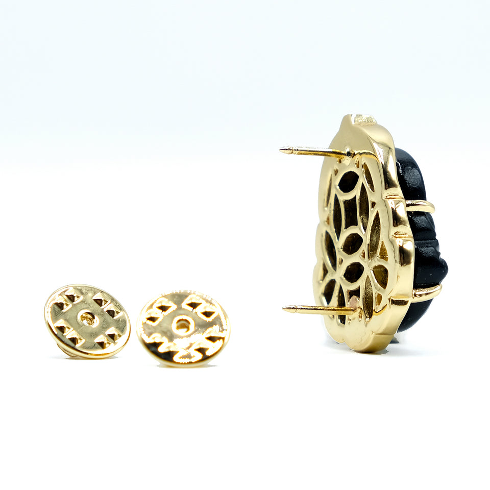 Black Buddha Pin