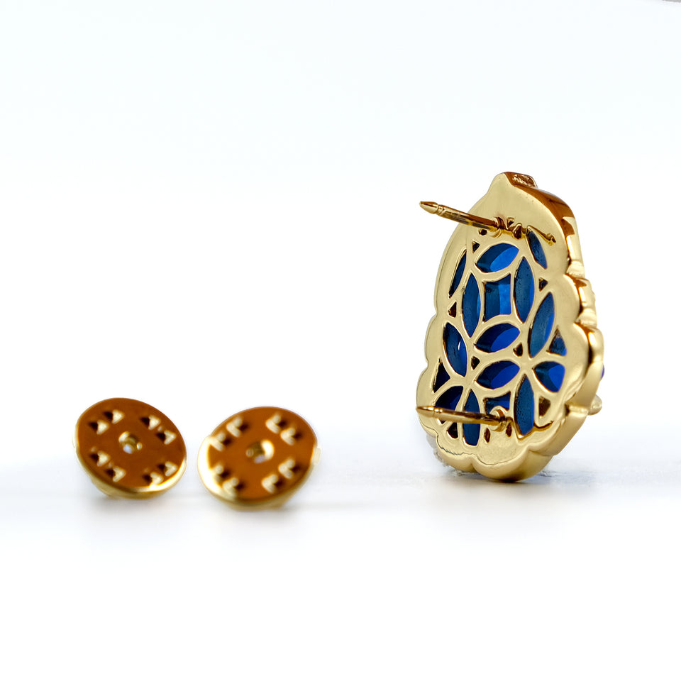 Blue Buddha Pin