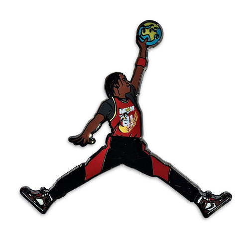 Cactus Jordan Lapel Pin.