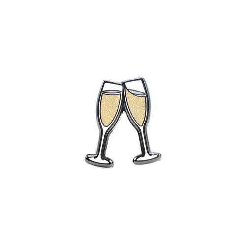 Champagne Toast Lapel Pin