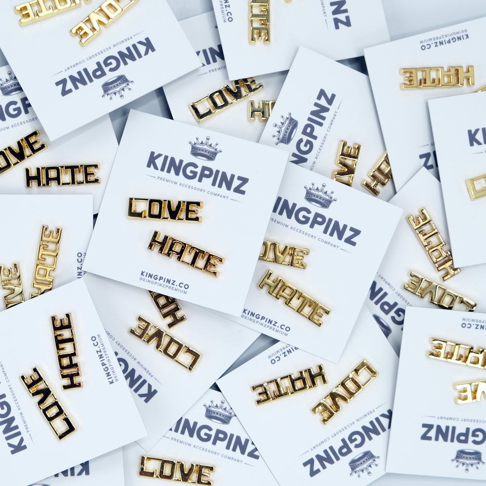 Love/Hate 3D Lapel Pins
