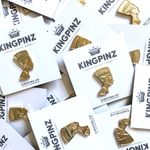 Queen Nefertiti Lapel Pin.