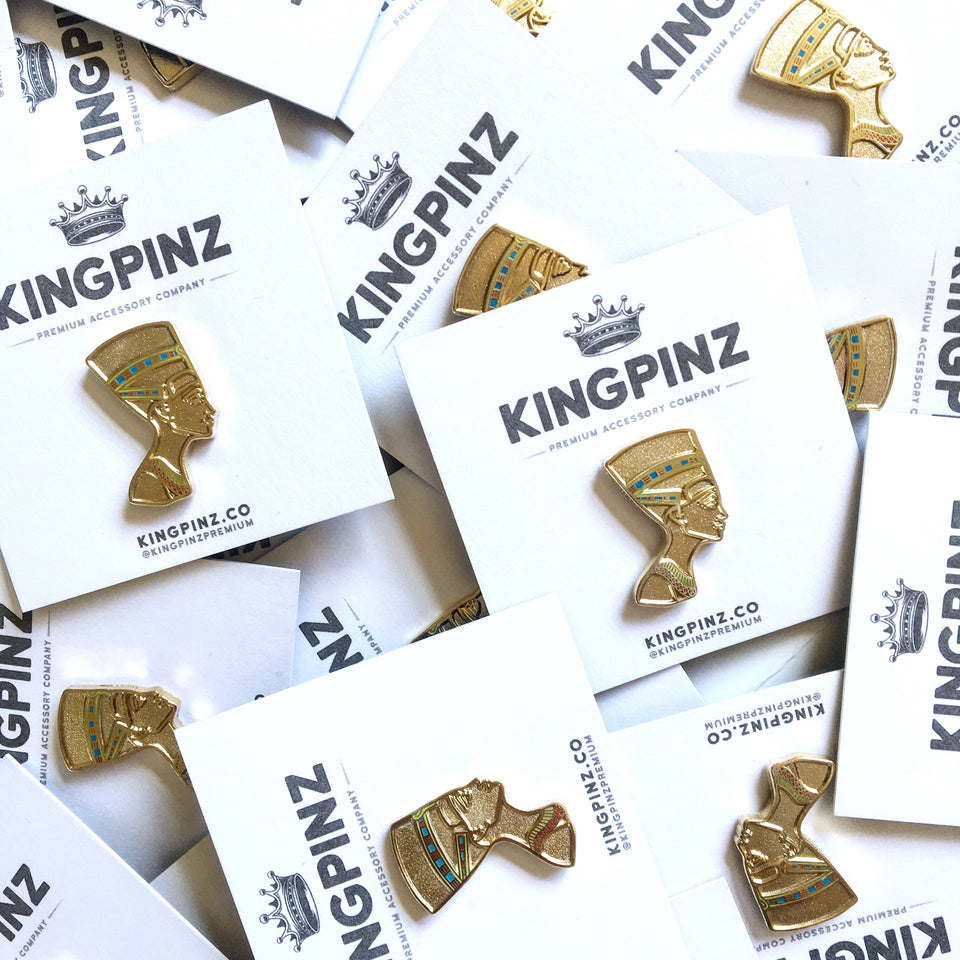 Queen Nefertiti Lapel Pin.