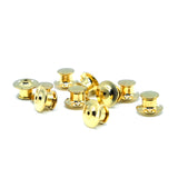 Secure Locking Pin Backs (Pack of 10) — Gold
