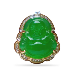 Green Buddha Lapel Pin