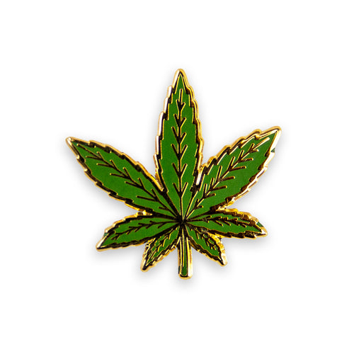 Green Leaf Lapel Pin.