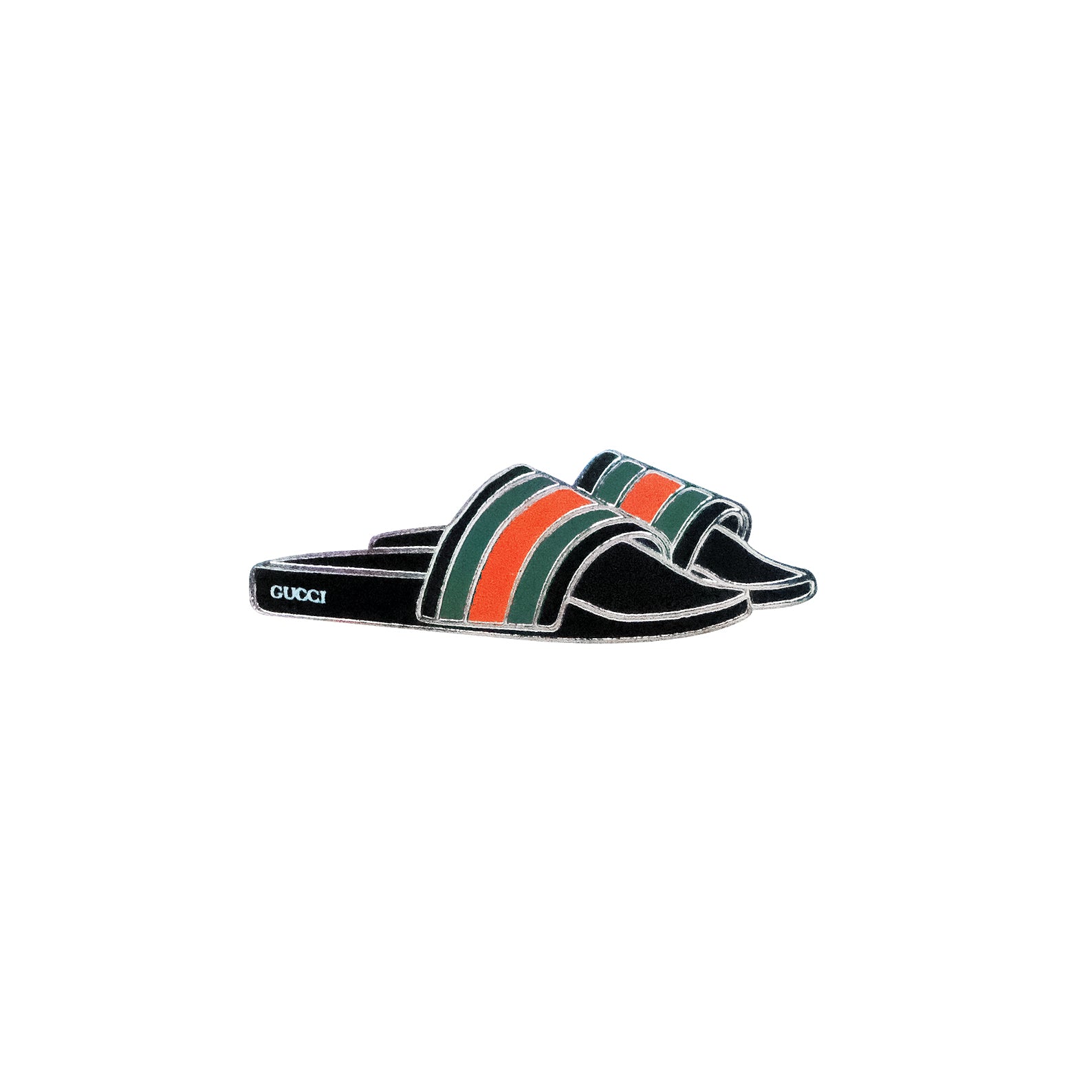 Kingpinz Gucci Flip Flops Lapel Pin