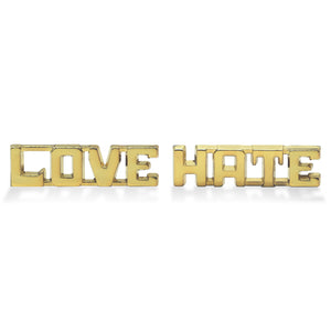 Love/Hate 3D Lapel Pins