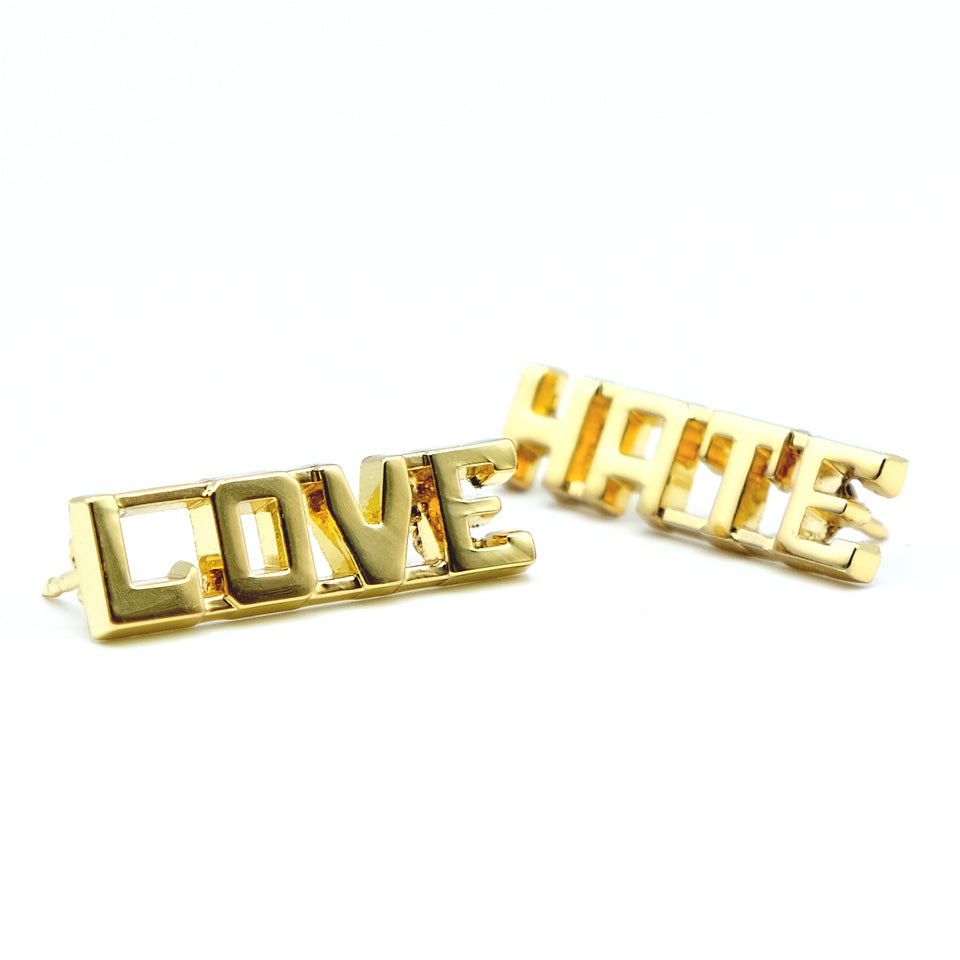 Love/Hate 3D Lapel Pins