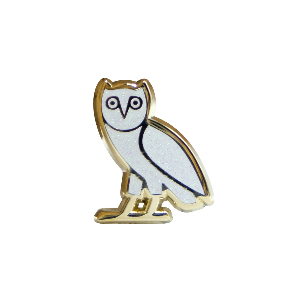 OVO Owl Lapel Pin - White