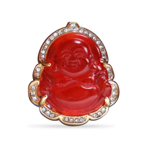 Red Buddha Lapel Pin