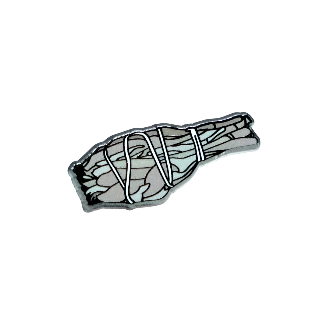 Sage Smudge Lapel Pin