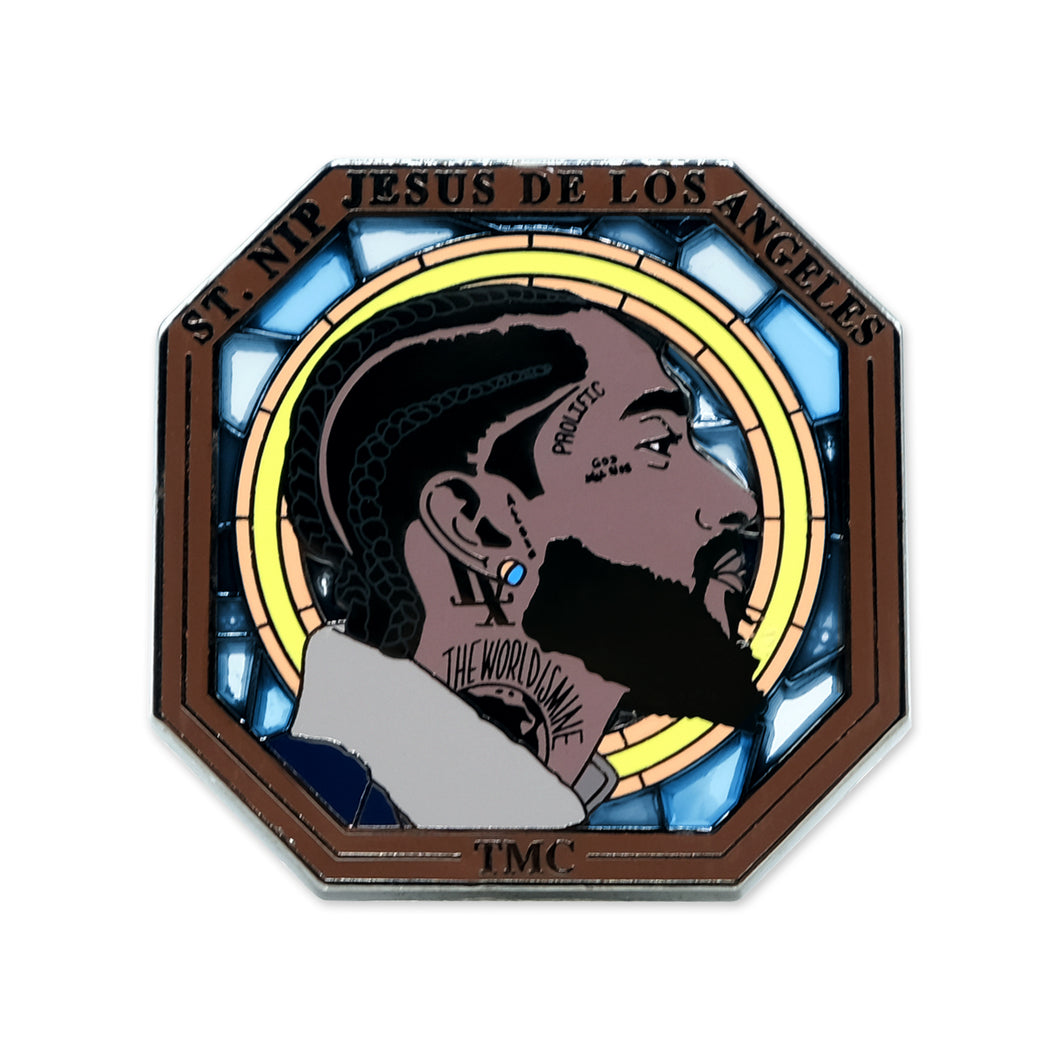 St. Nip - Stained Glass Window Lapel Pin