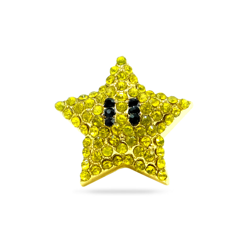 Super Mario Star Lapel Pin