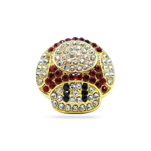 Super Mario Toadstool Mushroom Lapel Pin