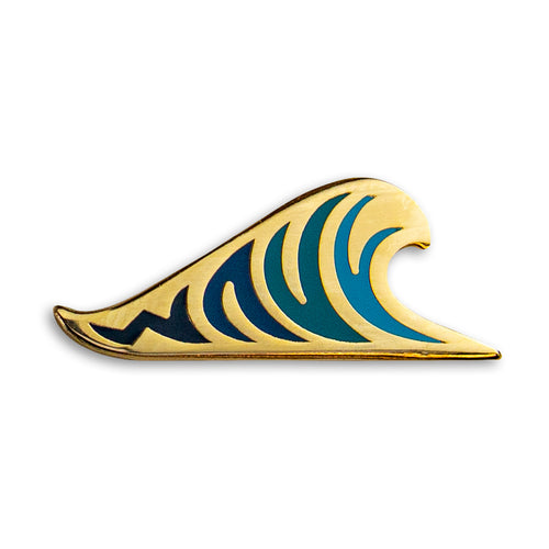 Wavy Lapel Pin.