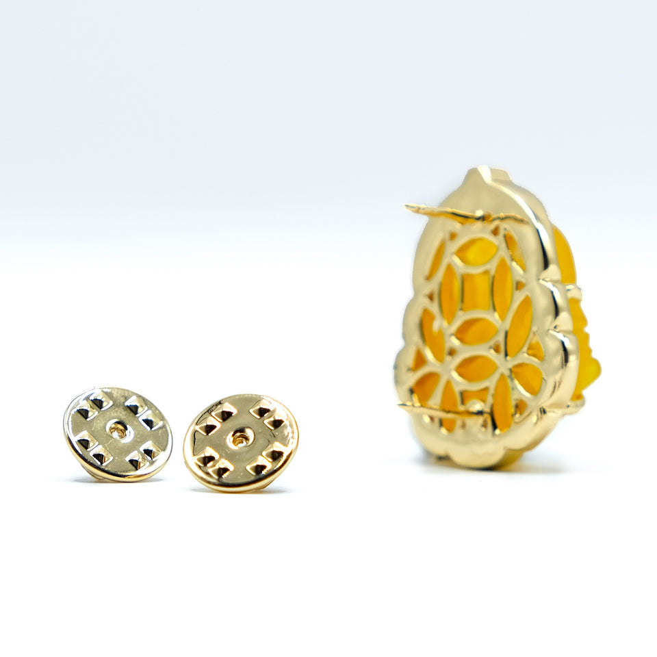 Yellow Buddha Pin