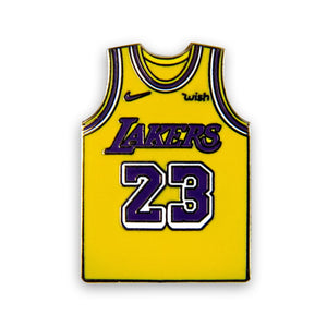 LeBron James Lakers Jersey Lapel Pin.